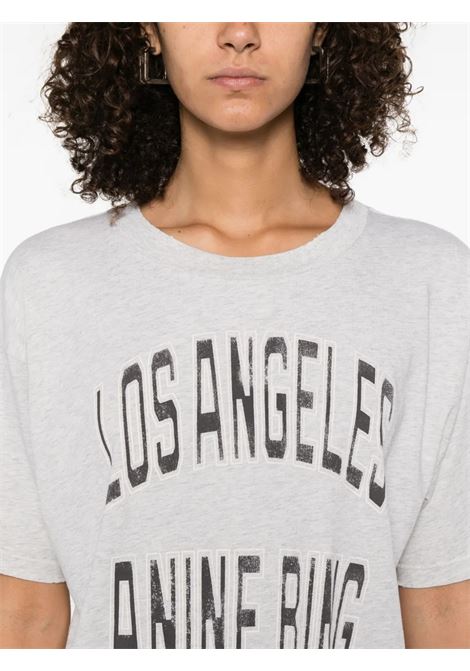 t-shirt johnny cropped donna grigia ANINE BING | A-08-11449GRY1